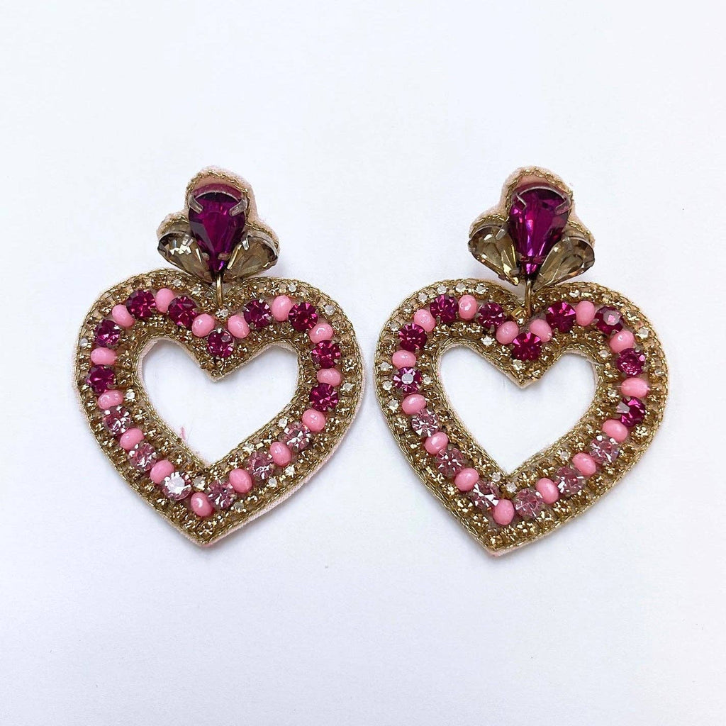 Open Heart Earrings