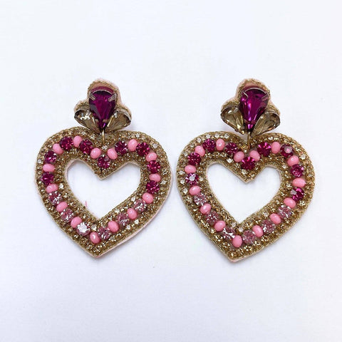 Open Heart Earrings