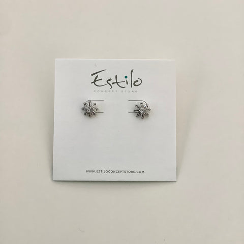 Deliah Baguette Flower Earrings
