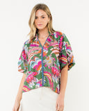 THML Green Print Top CW