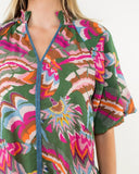 THML Green Print Top CW