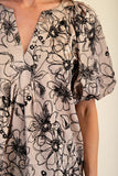 Glam Taupe V Neck CW