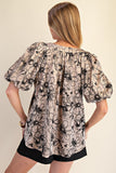 Glam Taupe V Neck CW