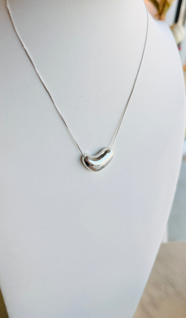 Silver Bean Necklace