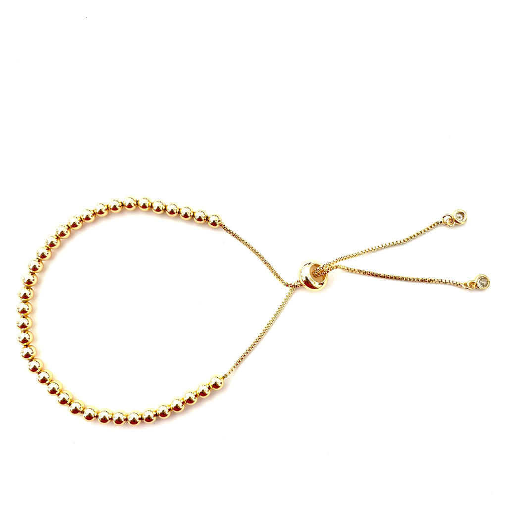 Celeste Gold Slider - Small Ball Chain