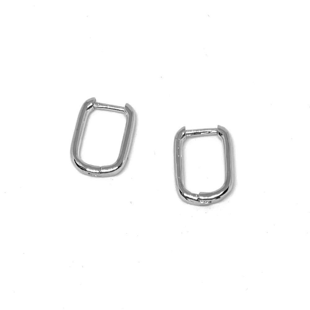 Cara Silver Hoop Earrings