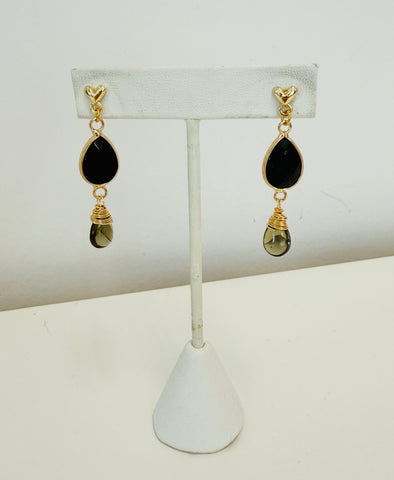 Onyx Drop Earrings