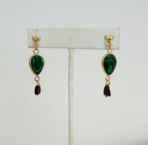 Malachite Earrings