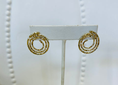 Swirl Gold Earrings