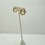 Gold Spiky Hoop Earrings