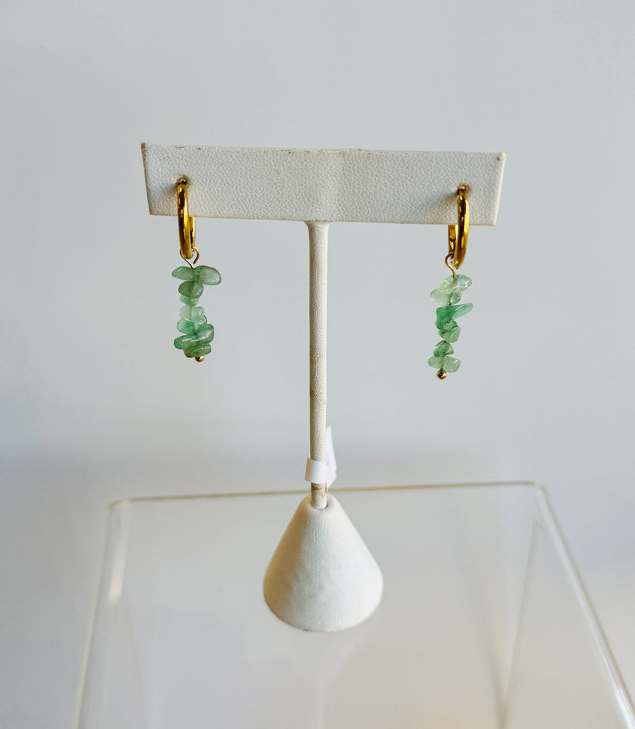 Green Stones Earrings