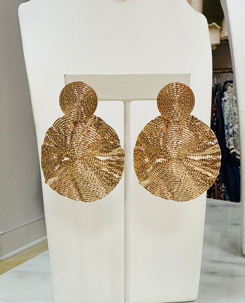 Double Circle Statement Earrings