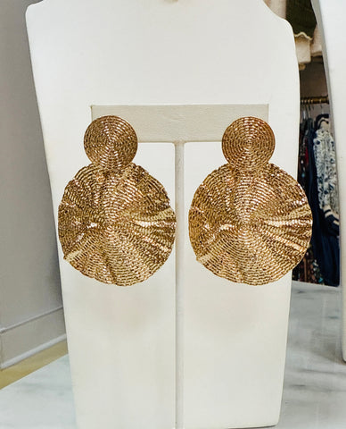 Double Circle Statement Earrings