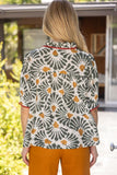 Voy Ruffled V Neck Blouse CW
