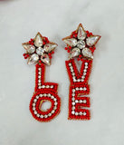 Love Beaded Earrings
