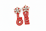 Love Beaded Earrings