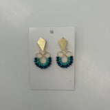 Alegria Blue Beaded Earrings