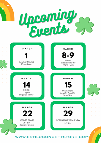 March Calendar of Events