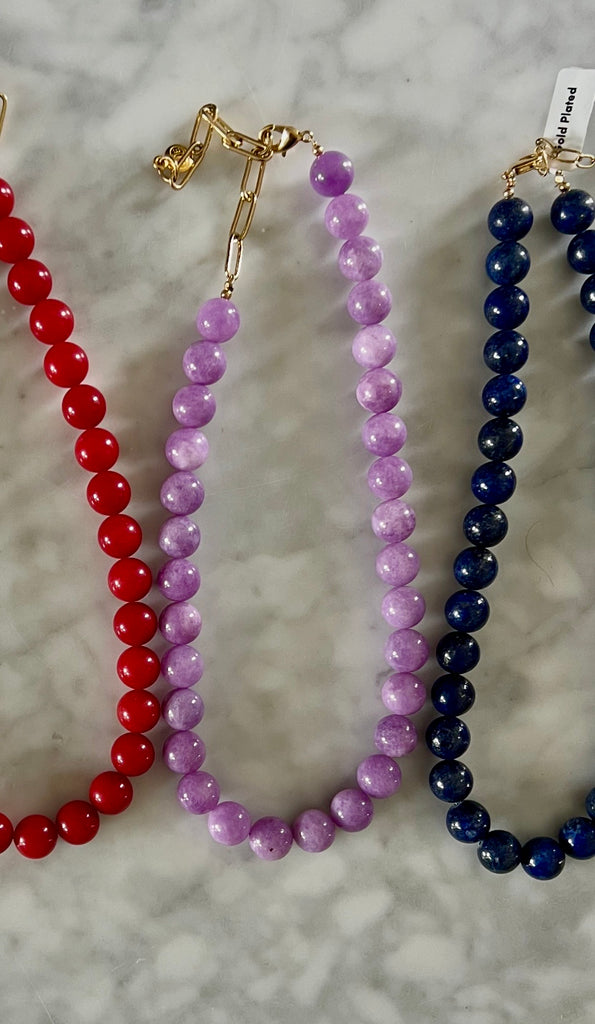 Light Purple Beaded Neckklace