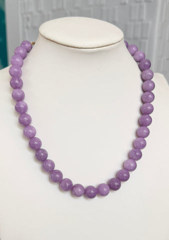 Light Purple Beaded Neckklace