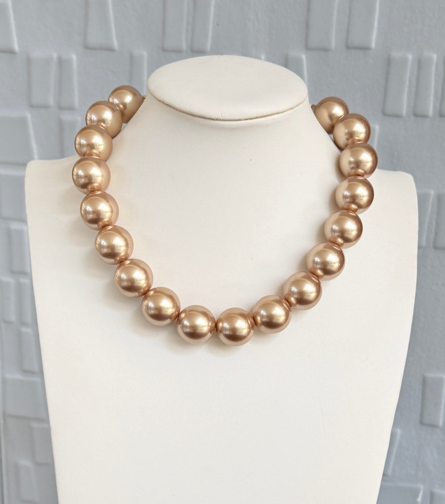 Gold Bead Necklace