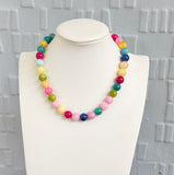 Multi Color Bead Necklace