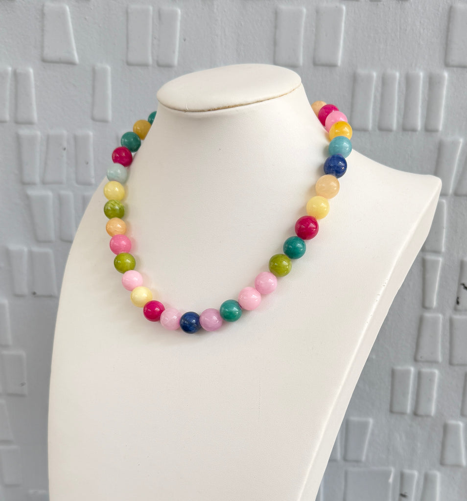 Multi Color Bead Necklace