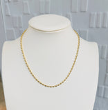Gold Rice Chain Necklace