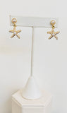 Starfish Pearl Earrings