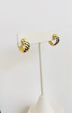 Gold Twist Hoop Small