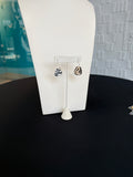 Hammered Silver Disk Earrings