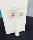 Hammered Silver Disk Earrings