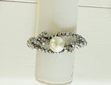 Pearl and Crystal Bead Bracelet