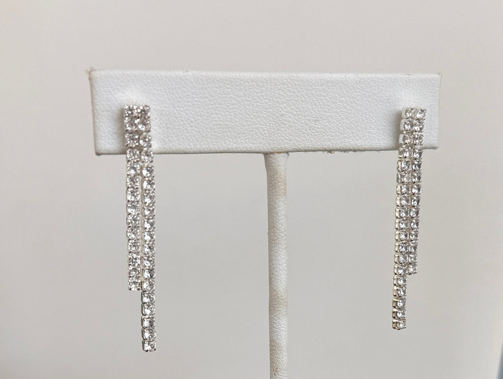 Rhinestone Drop Earrings