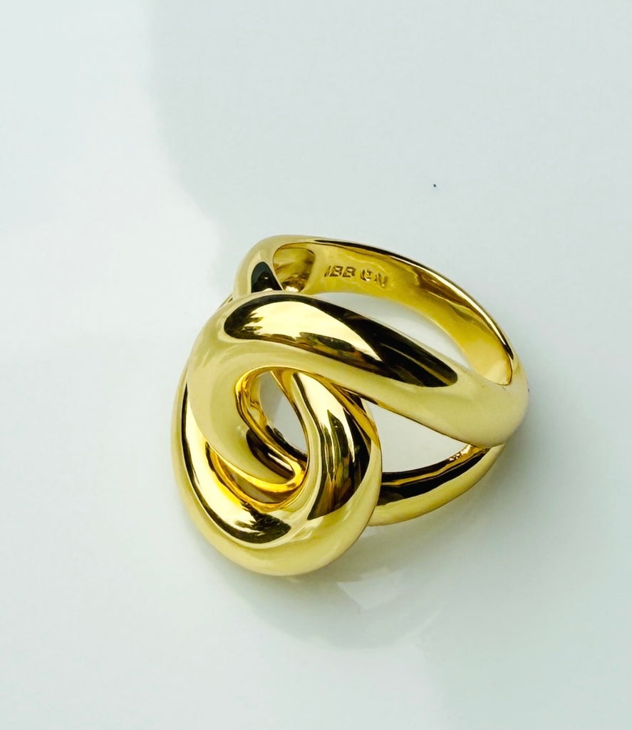 Gold Twist Chunky Ring