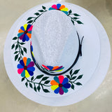 Handpainted Hat Flores