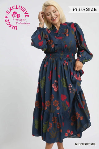 Umgee Midnight Mix Dress CW