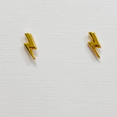 Vani Gold Lightning Earrings