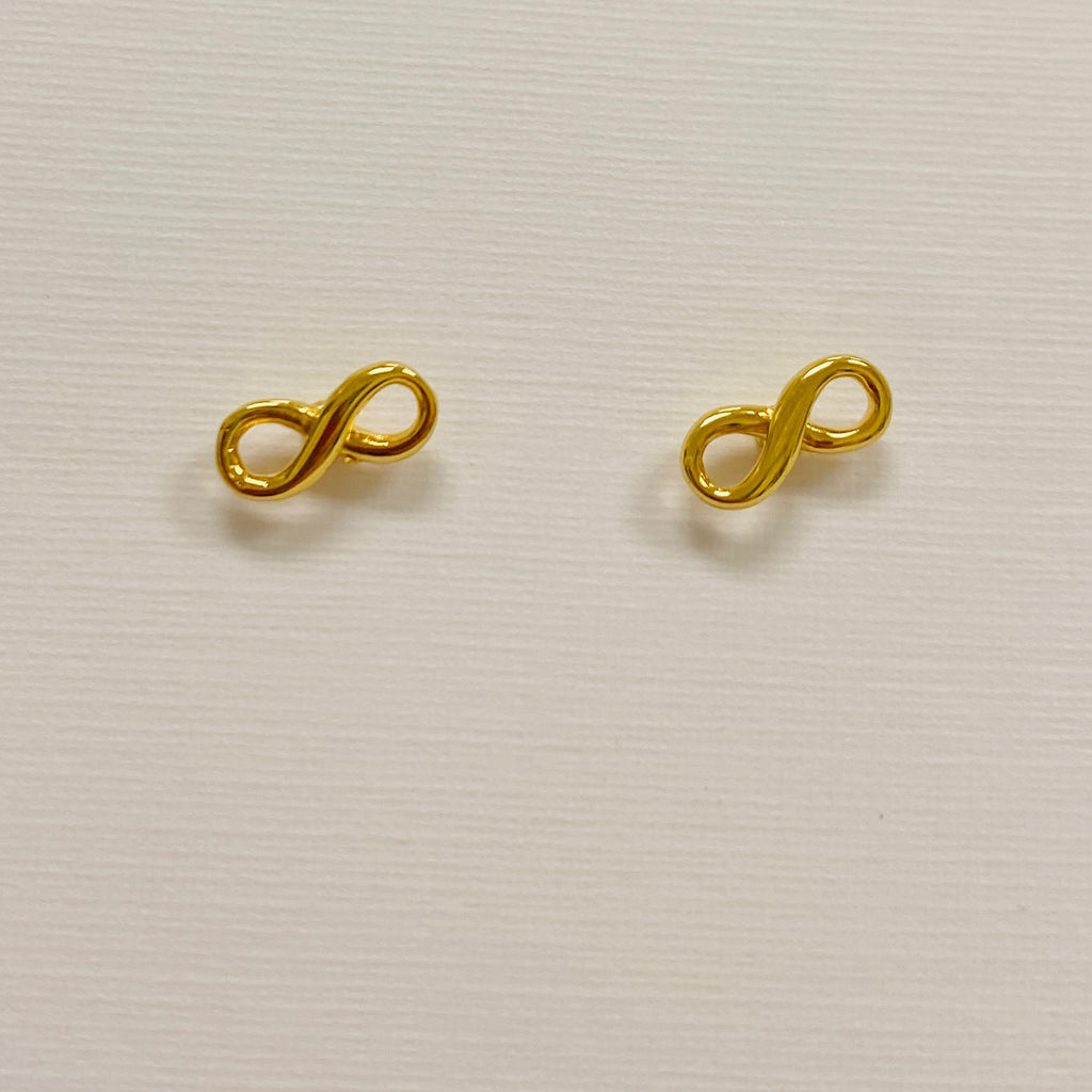 Vani Gold Infinity Earrings