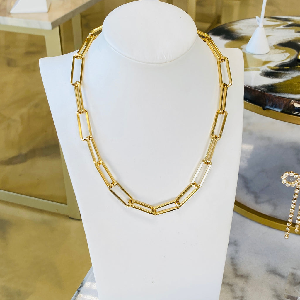 Vani Gold Chunky Link Necklace