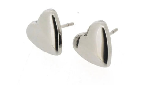 Vani Silver Heart Earrings