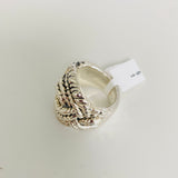 Vani Chunky Silver Twisted Ring