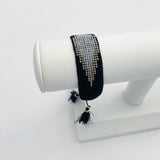 Black & Silver Beaded Bracelet