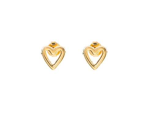 Vani Heart Outline Earrings