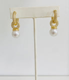 Pearl Crystal Elegant Drop Earrings