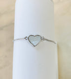 Silver Heart Adjustable Bracelet