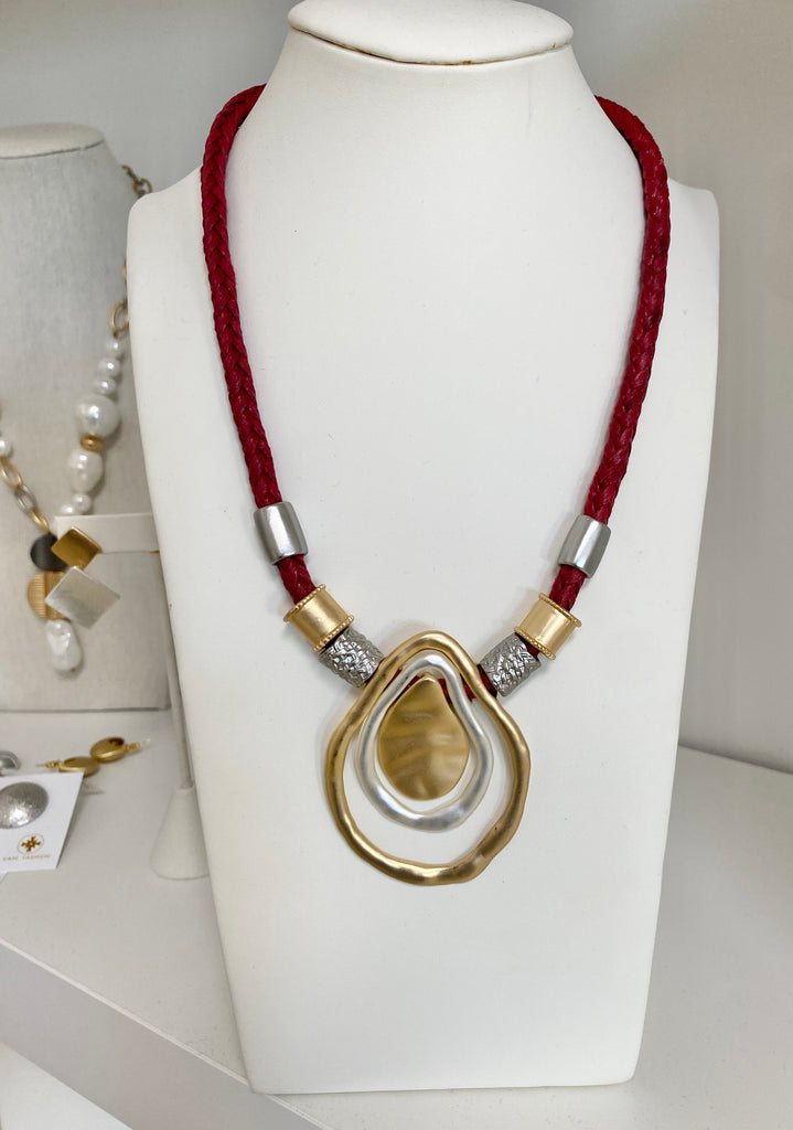 Vani Red Statement Necklace