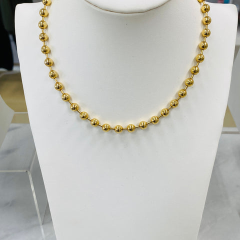 Vani Gold Beaded Necklace Large