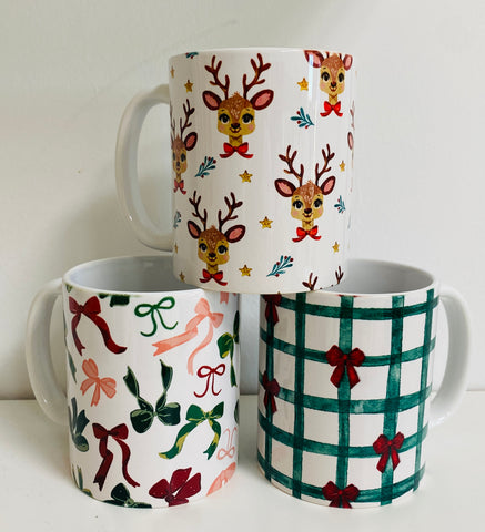 Festive Coffee Mugs Holiday CW