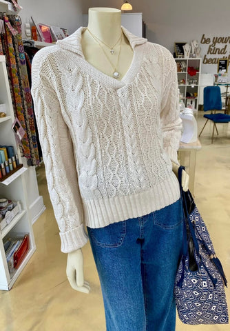 Chunky Sweater Ivory CW